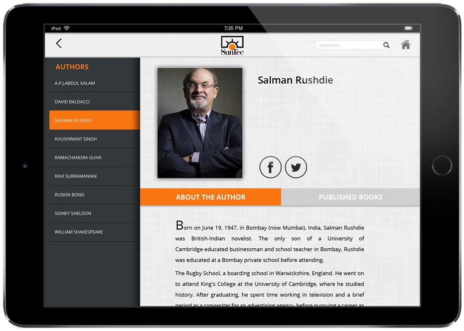 ebook catalog app for authors